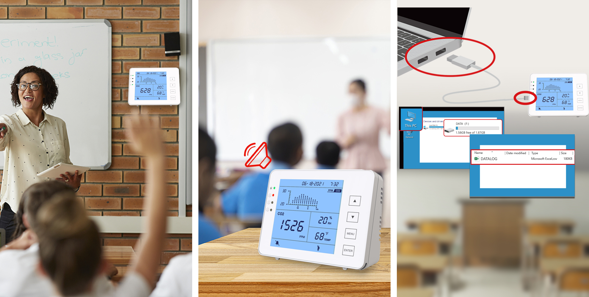 GZAIR Datalogger CO2 Monitor